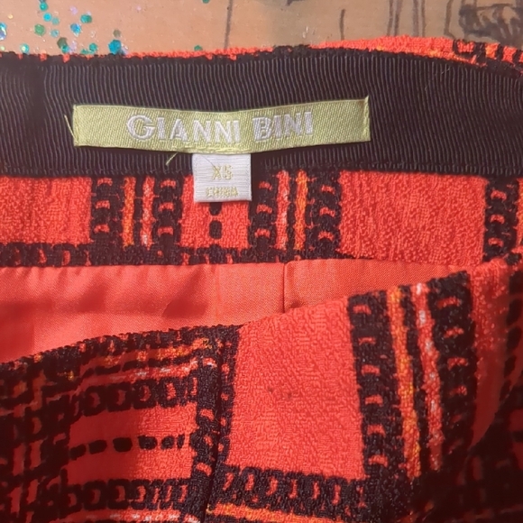 Gianni Bini Red and Black Plaid Mini Skirt - Picture 2 of 5